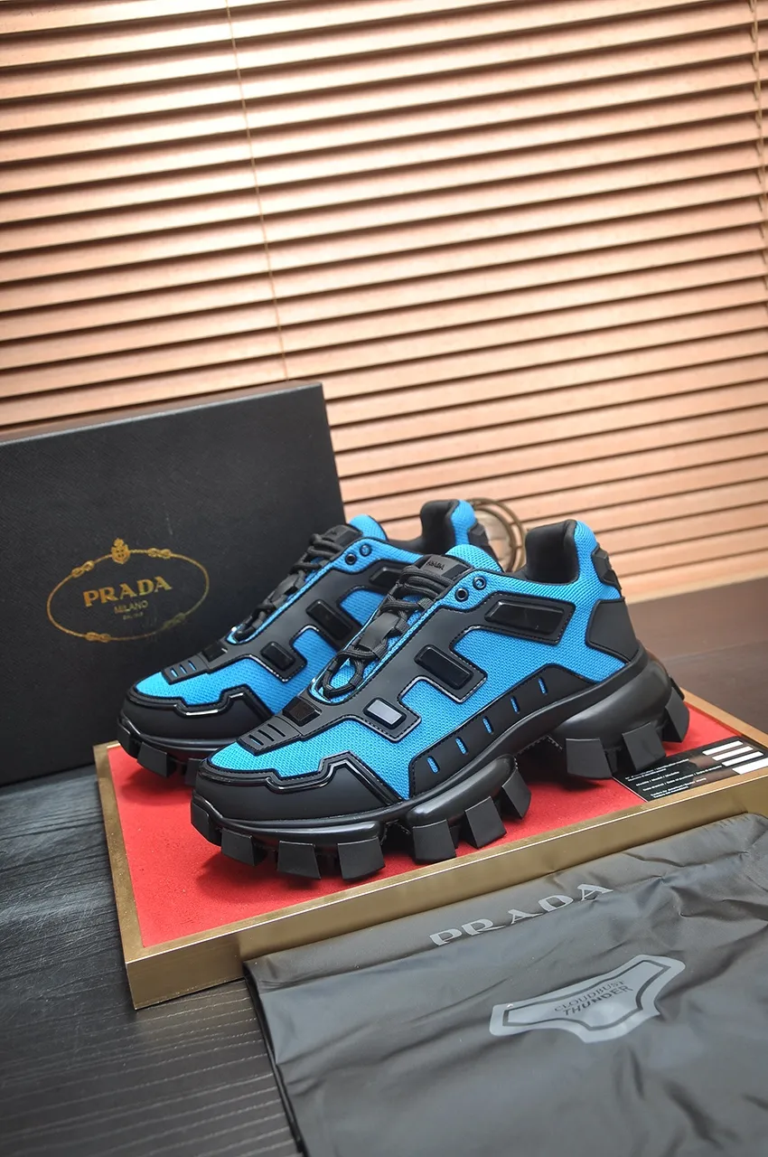 Men's shoes 💰620💶[PRADA] Top original items, new seasonal styles, high quality original items, top original breathable fabric + imported glue, imported stretch fabric inside with original cowhide foot pads, original air cushion outsole! Quality guaranteed! Code 38-45 (45 customized)